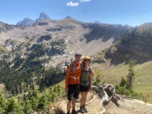 Table Mountain is the bump on the ridge to the right of the Grand Teton.