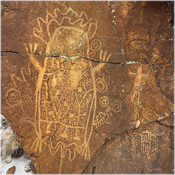 Shoshone Petroglyphs at Torrey Lake